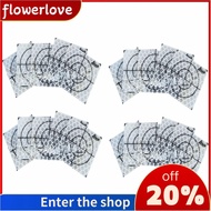 FLOWERLOVE 10 pieces/20 pieces Bridge Mapping Sticker, 3*3cm White Reflective Sheet, Durable Square Fashion Diamond Grade Reflective Film Tunnel Survey Outdoor