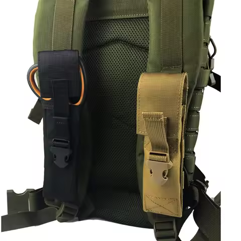 Tactical Molle Flashlight Pouch Baton Holster Outdoor Small Tool Storage Bag Knife Waist Bag for Cam