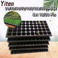 田10/20 Pcs田21 / 32 / 50 / 72 / 105 / 128 / 200 holes seedling tray pot / seedling pot / seedling pot