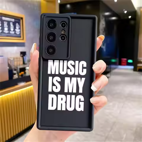 Phone Cover Case for Samsung Galaxy S23 FE S22 S20FE S21 S24Ultra S24 Plus S25 Ultra S25 Edge Music 