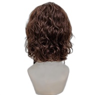 Cod !!! Wig Human Hair Sebahu Curly Wig Rambut Asli Ella Hhaimee33