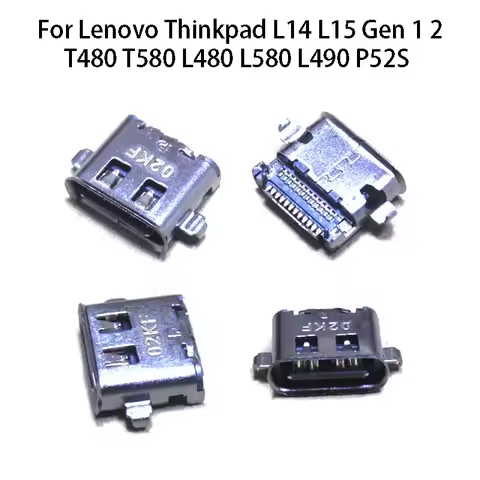 1PC For Lenovo Thinkpad L14 L15 Gen 1 2 T480 T580 L480 L580 L490 P52S Type-C USB Power Interface Cha