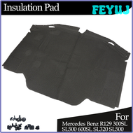 FEYUJ แผ่นรองแผ่นฉนวนกันความร้อนเครื่องยนต์ด้านหน้าผ้าคอตตอนกันความร้อนเสียงสำหรับ Mercedes Benz R12
