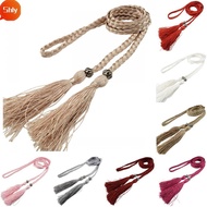 SHLY Decorated Waist Tie Chain Self-Tie Bowknot