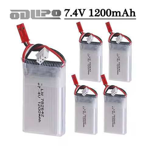 7.4v 1200mah Lipo Battery with JST PLUG For MJXRC X600 U829A U829X X600 F46 X601H JXD391 FT007 RC Dr