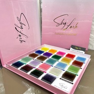 Sky Lash MIX 24 Color Eyelash Palette Super Nice, Super Cool-MIX 9-15Mm _ mi Fan-mi Tray-Mixing Tool