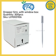 Plastic Pipette transfer liquid Disposable Graduated Pipette Dropper 1mL 3mL 500pcs with box