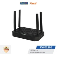 KASDA KW62293 VDSL Modem Wi-Fi Router มาตรฐาน AC ความเร็วสูงสุด 1200Mbps