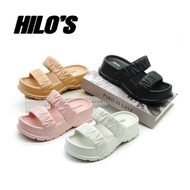 Sandals Wanita HILO NGYS AJ2387 Black and Brown Size 36/37–40/41 Thick Sole Comfortable and Anti-Sli