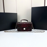 [Zivy Boutique] High-Quality Snakeskin Pattern Handbag Chain Shoulder Messenger Bag Dinner Party Dat