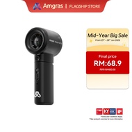 Amgras MetaIce Fan Pro2 High-Speed Handheld Spray Fan Portable Kipas LED Display 6000mAh
