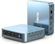 PELADN Mini PC, N97(up to 3.4GHz),16GB DDR4/512GB SSD,Type-C/Dual HDMI 4K/60Hz Triple-Display USB3.2
