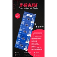 G&G compatible IR-40 Black Ink Roller x 5 pcs for Casio FR 2550/2500/HR100/HR150/HR7/HR8/HR16/IR40T 