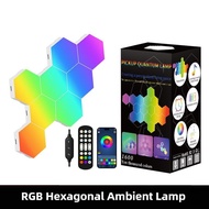 RGB Hexagonal Quantum Lamp Bedroom Decoration LED Honeycomb Light E-Sports Tantasy Atmosphere Lamp