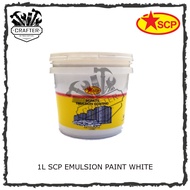 1L SCP Emulsion Paint White / Cat Kapur Cat Putih Undercoat