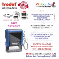 Trodat Self-inked Custom Made Rubber Stamp(Hospital Office School Company Stamp)4910/4911/4912/4913.