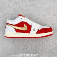 Nike Air Jordan 1 Low SE Spades 低幫耐磨籃球鞋 白紅金撲克 運動鞋 免運