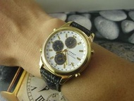 舊倉底 UNUSED CADET BY SECTOR 多功能計時石英 手錶 35MM 深藍色