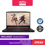 MSI GF66 12UC-487MY 15.6'' FHD 144Hz Gaming Laptop ( Intel i7-12700H, 8GB, 512GB SSD, Nvidia RTX3050
