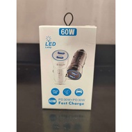 60W Dual-Port Car Charger