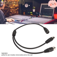 PONGUX 5Pin Din Female to 2 5Pin Din Male, 5 Cores Flexible Sound Connecting Cable, Audio Cable Plug