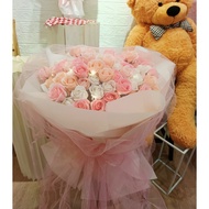 READY STOCK - DD LOVELY 99's SOAP ROSES FLOWER BOUQUET 💗