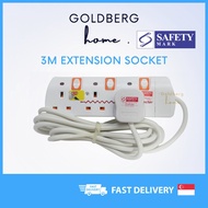 [DELISTED] [SG seller] 3 Meter Safety Multi Power Extension Socket power socket 3Way 4Way 5Way 6Way | Goldberg Home