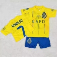 Free Shipping Al Nassr Kids Football Jersey Set Al Nassr Kids Jersey/