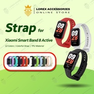 Strap for Xiaomi Smart Band 8 Active (mi band8 active), 12 Colors, Colorful Strap, High Quality TPU 