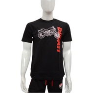 DUCATI T-SHIRT เสื้อยืดดูคาติ ลิขสิทธิ์แท้ ผ้าคอตตอน 100% DCT52 040 สีดำ