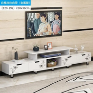 B100 電視機櫃 簡約現代可伸縮電視櫃 客廳仿實木北歐風茶几組合地櫃