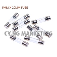 1PC GLASS FUSE 20A20MM 20A 20MM 250V～5mm x 20mm(G FUSE-20mm)