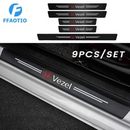 FFAOTIO Carbon Fiber Car Threshold Strip Car Trunk Sticker Car Accessories For Honda Vezel