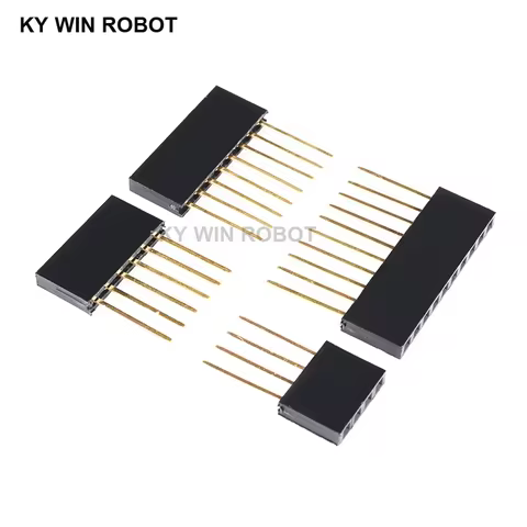 10pcs/lot 2.54mm 1x2P/3P/4P/5P/6P/8P/10P/15P Pin Female Stacking Header Connector Dual Row PC104 For