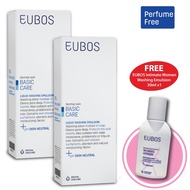 EUBOS Liquid Blue (Body wash) 200ml x2 FOC Intimate Women Washing Emulsion 30ml x1