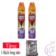 Combo 2 chai Bình xịt muỗi Jumbo chai 600ml hương Lavender Tặng 1 bịch long não 20g - bình xịt côn t