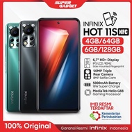 Infinix Hot 11s NFC 4 6/64 128 GB RAM 4 6 ROM 64 128 Handphone Hp