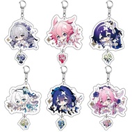 Game Honkai 3 Keychain Elysia Kiana Kaslana Yae Sakura Seele