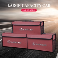 Car Foldable Storage Box Trip Camping Leather Bag For Lexus CT ES GS NX IS250 CT200h IS300h ES300h R