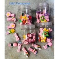 (In Malaysia 🇲🇾)10Pcs/Set Per-Bottle CCkids Children Adult Girl Cute Cartoon HairClip Hair Accessori