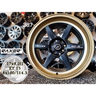 Raxer SF6 17 X 9.0JJ 8X100/114.3 BLKDAG（387）