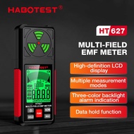 HABOTEST🔥HT627 Multi-Field Emf Meter High-Definition LCD Backlit Display Three-coloe Backlight Alarm