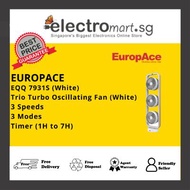 EuropAce EQQ 7931S Trio Turbo Oscillating Fan White