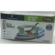 Loraine STAINLESS STEEL HEAVY DRY IRON ,SETERIKA ELECTRIC HEAVY 2kg redy stock