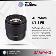 Samyang AF 75mm f/1.8 FE Lens For Fujifilm & Sony A7IV I A7MK IV I A7MK 4 I A7III I A7C I A7R III I 