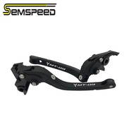 SEMSPEED CNCรถจักรยานยนต์พับคลัตช์เบรกจับคันโยกยามาฮ่าMT09 FJ-09 MT-09 Tracer XSR900 2014 2015 2016 