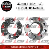 Universal Wheel Adapter / Wheel Spacer 35mm 4 Holes 4.5" 114PCD 78x150mm