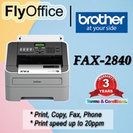 Brother Mono Laser Printer FAX-2840 A4 Print Copy Fax ADF with Hand-Set Voice Call Fax Machine