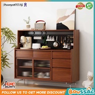BOUSSAC Nordic Pine Dining Side Cabinet Retro Back Wall High Cabinet Nordic One Japanese Style Wine 