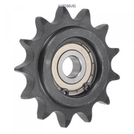 NARCISSUS13A0E Chain Idler Sprocket, 10mm Bore 1/2" Pitch 13 Tooth Convex Idler Gear, C45 Carbon Ste